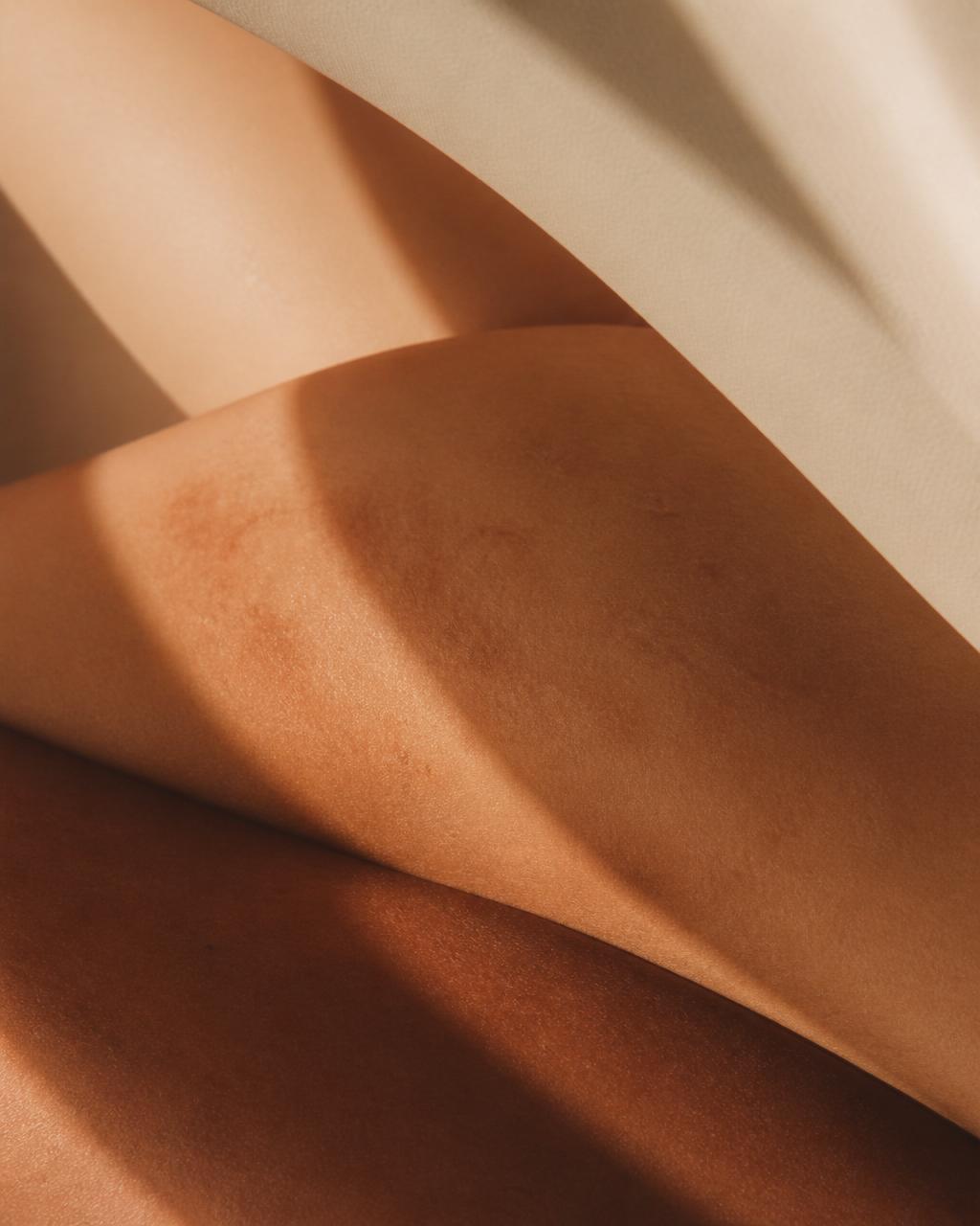 Abstract warm skin tone gradients representing pigmentation